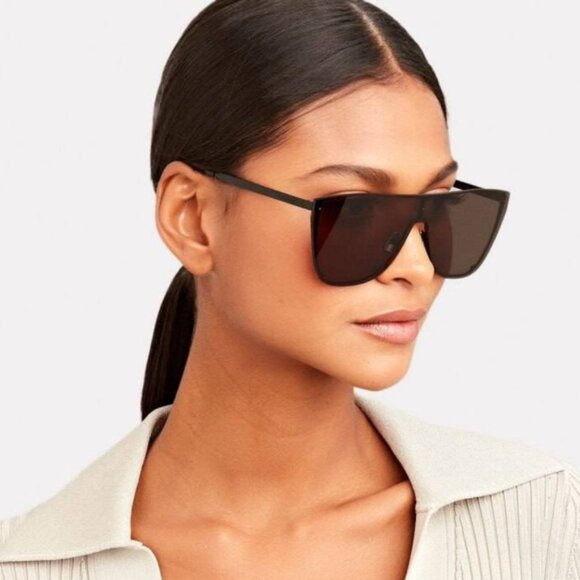 Authentic SAINT LAURENT YSL SL 1-B 001 Mask Unisex Sunglasses - Picture 2 of 7